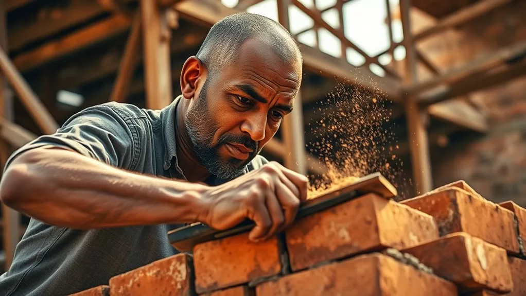 construction worker specializing masonry